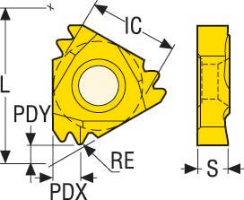 GÄNGSKÄR 16NR1.0ISO-TT CP500