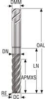 PINNFRÄS HM JS754120E3R100.9Z4 -HXT