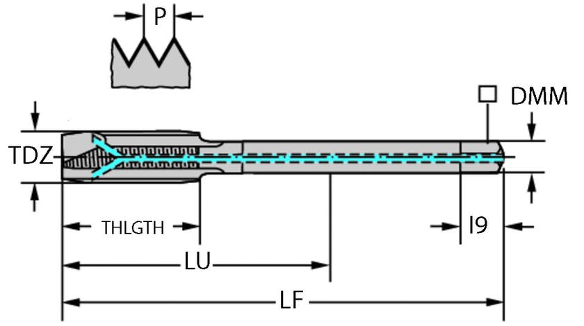 GÄNGTAPP EP2126342-M10X1 M 10X1-6HX 90/20/7/3