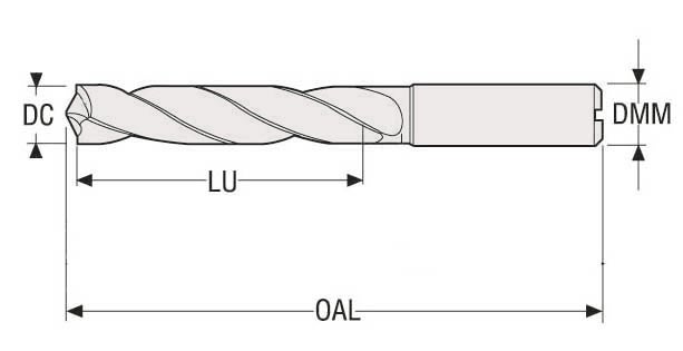 Borr 3xD Ø9,2 TiAlN BLDC203D092030S ISO P+K