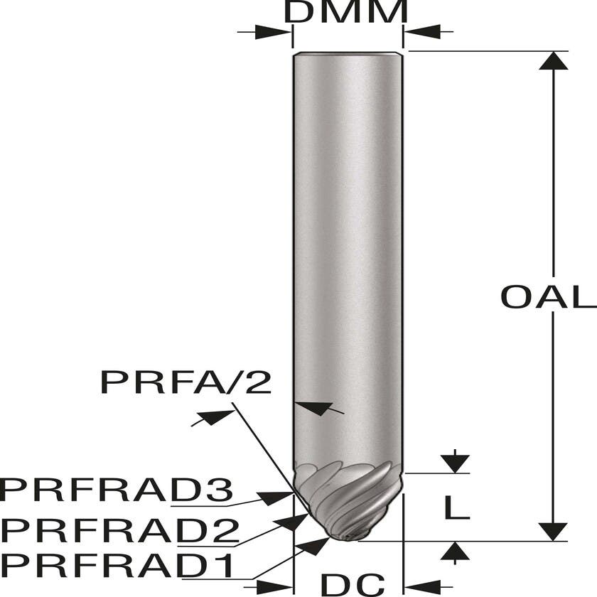 PINNFRÄS JH726100T2R2R030.0Z6, HXT