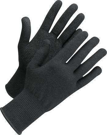 Stickad vante m noppor Svart 1 WS L71-721 1 12 par/fp