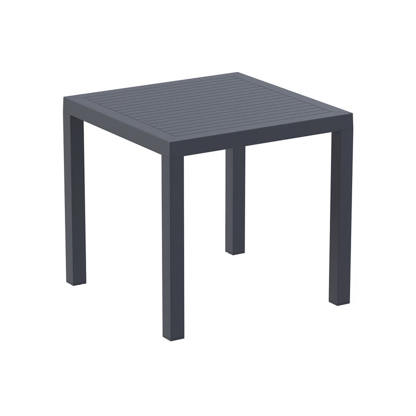 Ares bord 80x80, mörkgrå