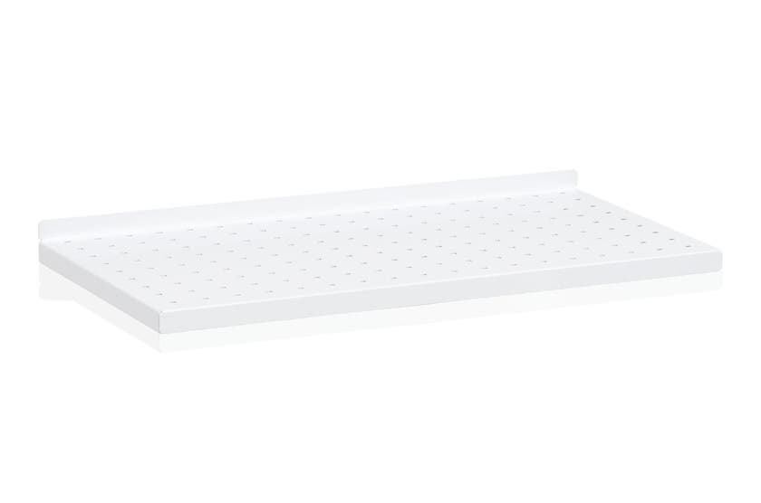 Plåthyllplan Perforerad 600x30 0 mm Vit