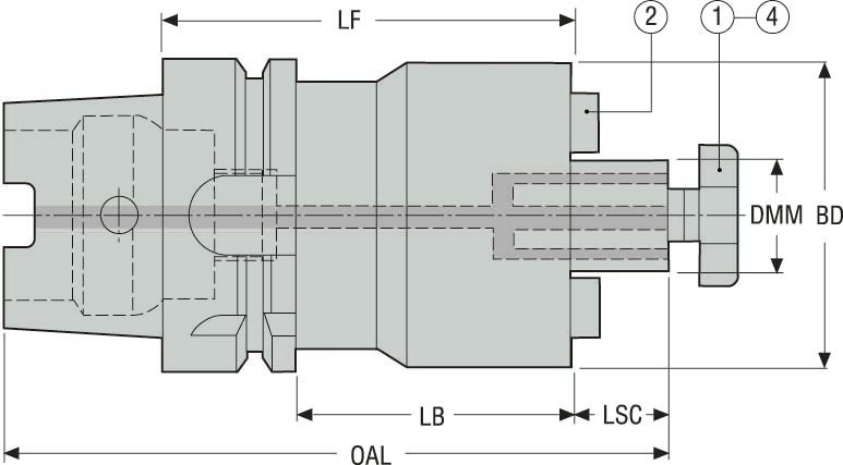 HÅLLARE HSKA63-SM32-100-L1