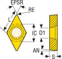 SKÄR DCGW11T308S-01525-L1-B,CH 2540
