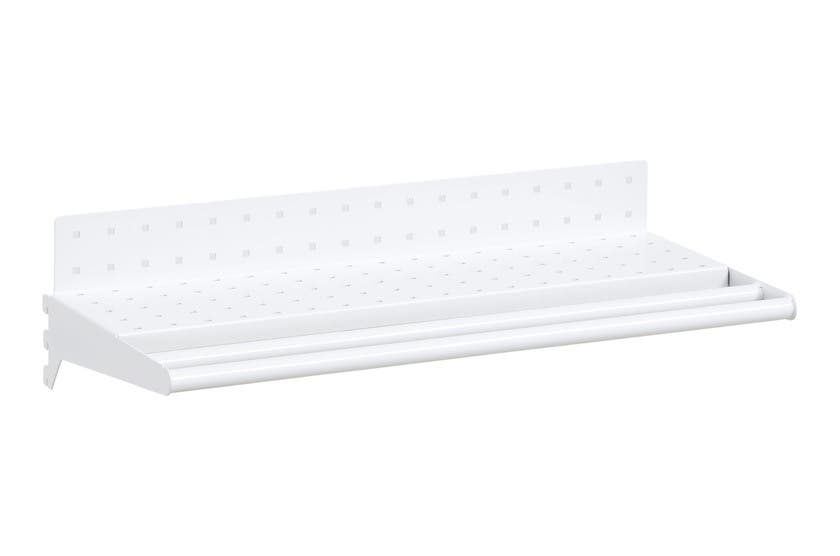 HYLLPLAN PERFORERAD INKLUSIVE KLÄDSTÅNG 600 MM VIT