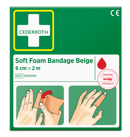 FÖRBAND SOFT BEIGE 6 CMX2 M 51011019