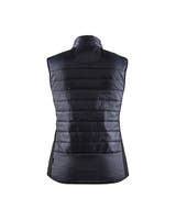 Vest with quilt front and back Women Svart/Röd XXXL
