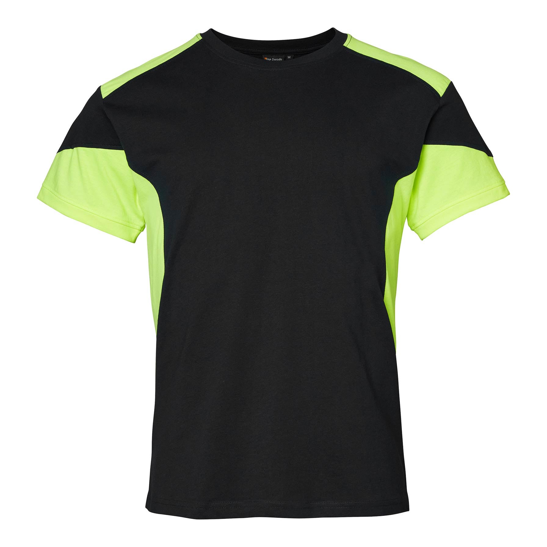 210 T-shirt Black/fluoresant yellow,XS