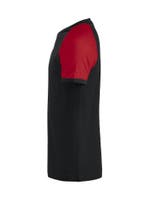 Raglan Tee Svart/röd XXL