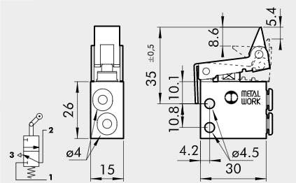 VENTIL VME2-13 3/2 NC M5