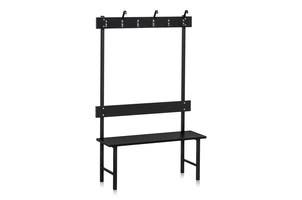 SITTBÄNK ENKELSEKTION 1000 MM SVART