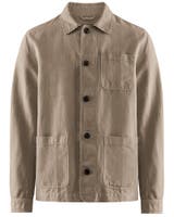 WALT LINEN OVERSHIRT BEIGE XL