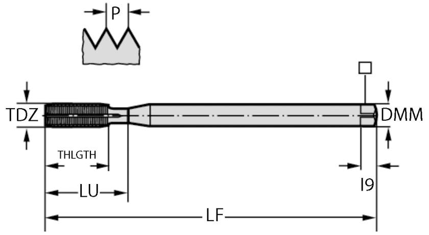 GÄNGTAPP TC420-M3-CH-WW60AD 6HX