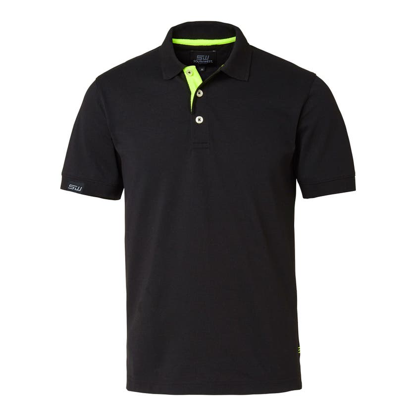 WESTON PIKÉ MS SVART/GUL XXXL South West