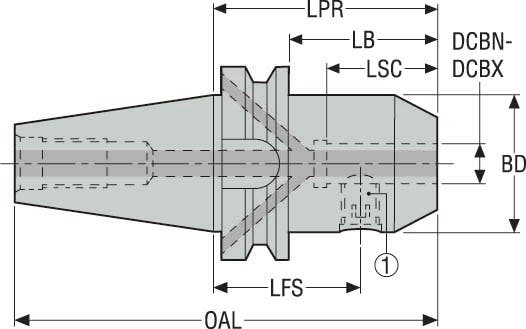 HÅLLARE BT50AD-EM0.625-3.000-L 1