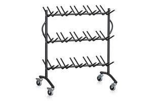 STÖVELVAGN 30 PLATSER SVART