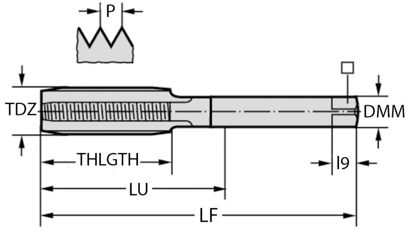 GÄNGTAPP G1 +0,05MM