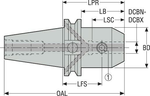 HÅLLARE CAT50ADB-EM12-2.620