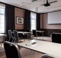 KONGRESS STYLE, 120X50CM, SVAR T SKIVA, SVART STATIV