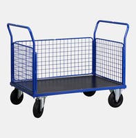 PLATTFORMSVAGN nätsarg 3 sidor 1200x800 Blå