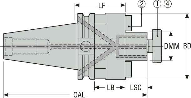 HÅLLARE CAT40TFADB-SM0.750-4.0 00-L1