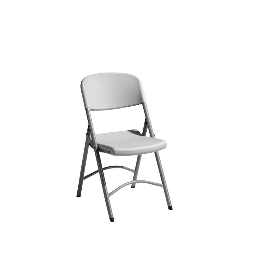 NORMAN, FÄLLBAR STOL, LJUSGRÅ SITS, LJUSGRÅTT STATIV