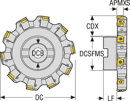 FRÄS R335.25-250.1721XL.60-16L