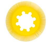 RADIALBORSTE GUL 200MM P80