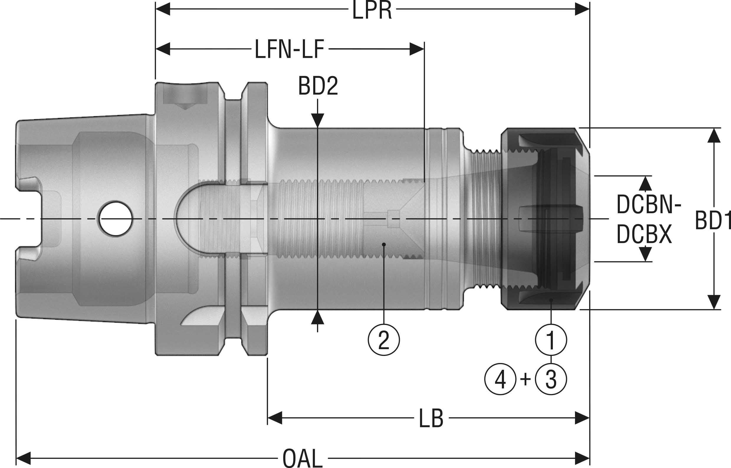 HÅLLARE HSKA125-ER32-120