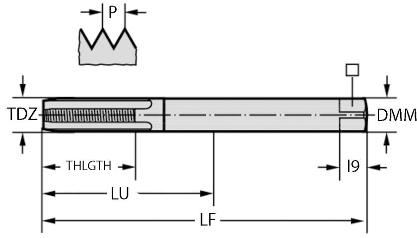 GÄNGTAPP HM 8231106-UNC10