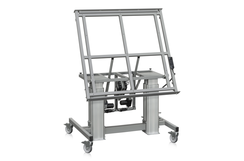 Vinklat Tvåpelarstativ Mobilt 1200x1200 mm
