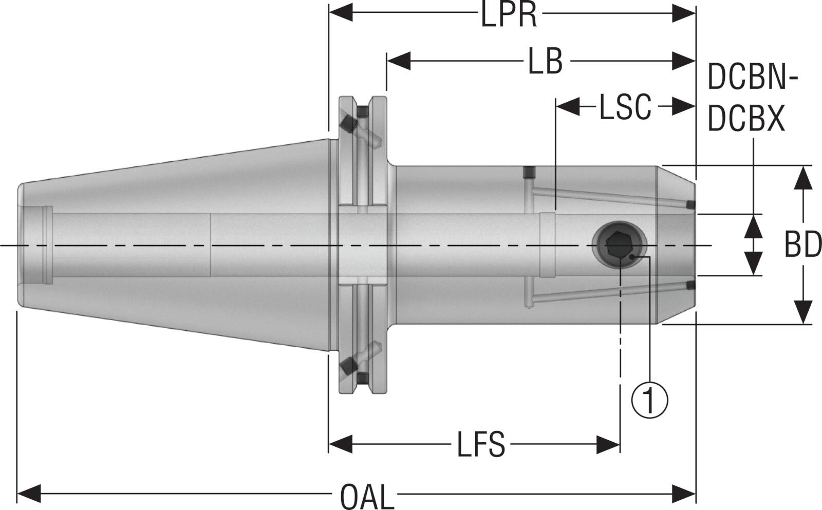 HÅLLARE DIN40ADB-EM16-120-L1