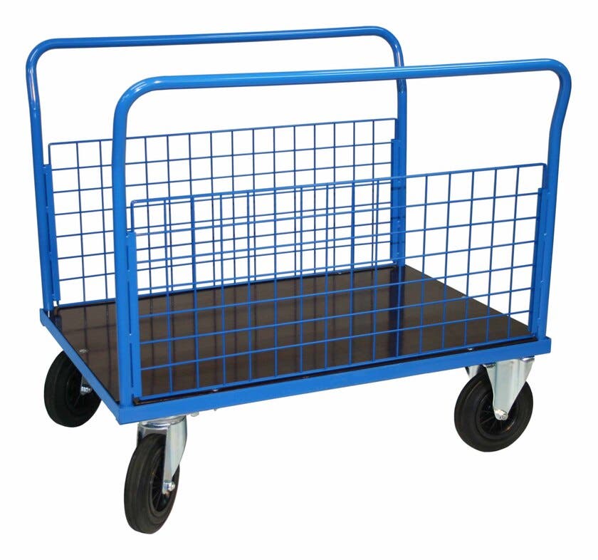 PLATTFORMSVAGN, 800X1200 900 MM BLÅ