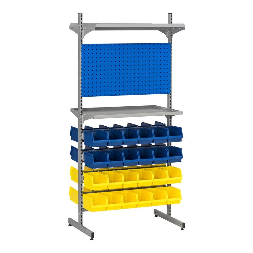 Komplett Dubbelställ 4 inkl. 4 8 Plastbackar