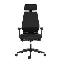 MARSEILLE, KONTORSSTOL, SVART TYG, SVART UNDERREDE, NACKSTÖD