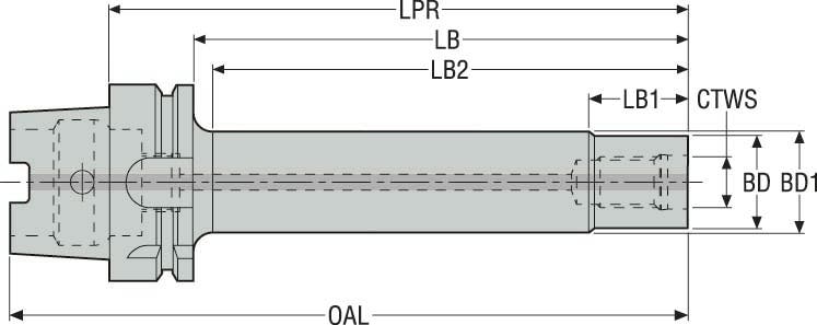 HÅLLARE HSKA125-M16-185-K