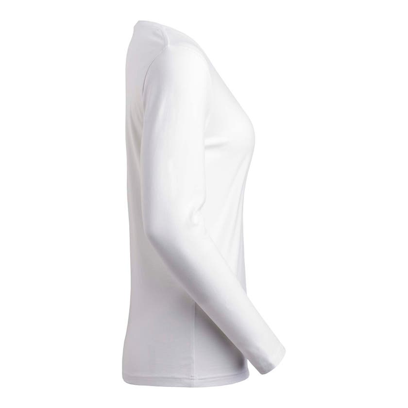 T-SHIRT LILY LDS RN LS VIT STORLEK