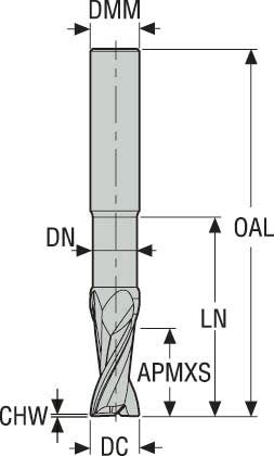 PINNFRÄS HM 10MM JS452100E2CZ2.0-HEMI