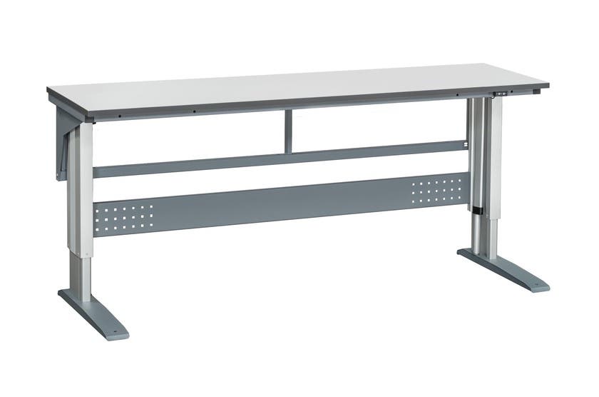 Bordsstativ W 375 2000x600 mm Grå Laminat