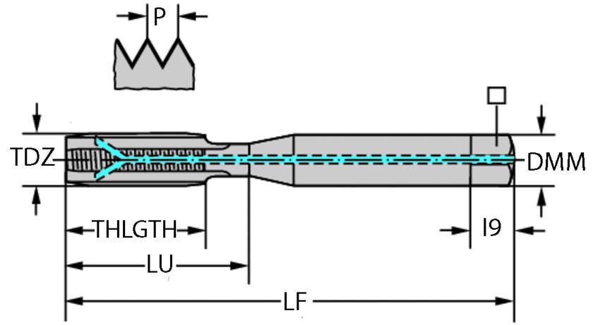 GÄNGTAPP E2031446-M6 M 6-6HX 80/15/6/4