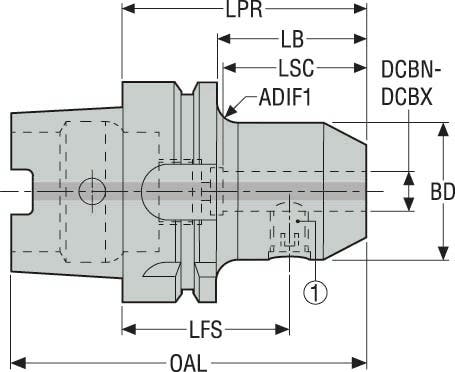 HÅLLARE HSKA100-EM0.875-4.000- L1