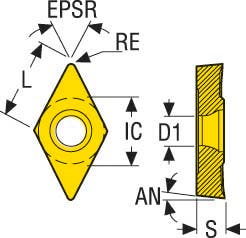 SKÄR DCGT11T302F-AL KX
