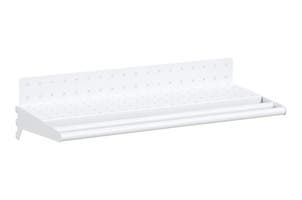 HYLLPLAN PERFORERAD INKLUSIVE KLÄDSTÅNG 600 MM VIT