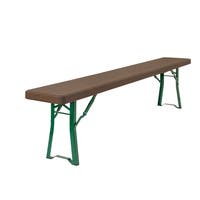 MUNICH BÄNK, BRUN SKIVA, GRÖNT STATIV