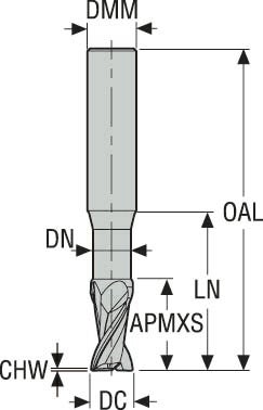 PINNFRÄS HM 3MM JS452030G2CZ2.0-HEMI
