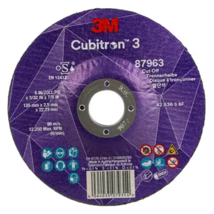 KAPSKIVA CUBITRON 3 8796 3, 36+, T42, 125 MM X 2.5 MM X