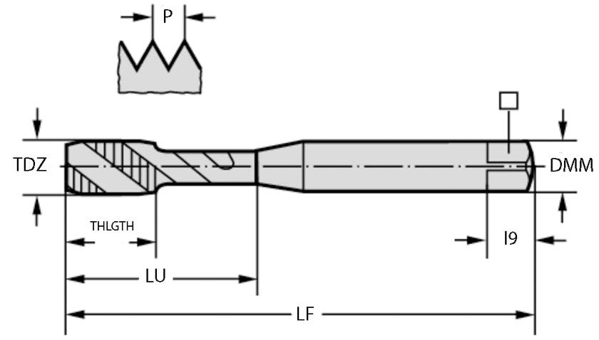 GÄNGTAPP HELICOIL EGM6 SPIRAL PARADUR XPERT P