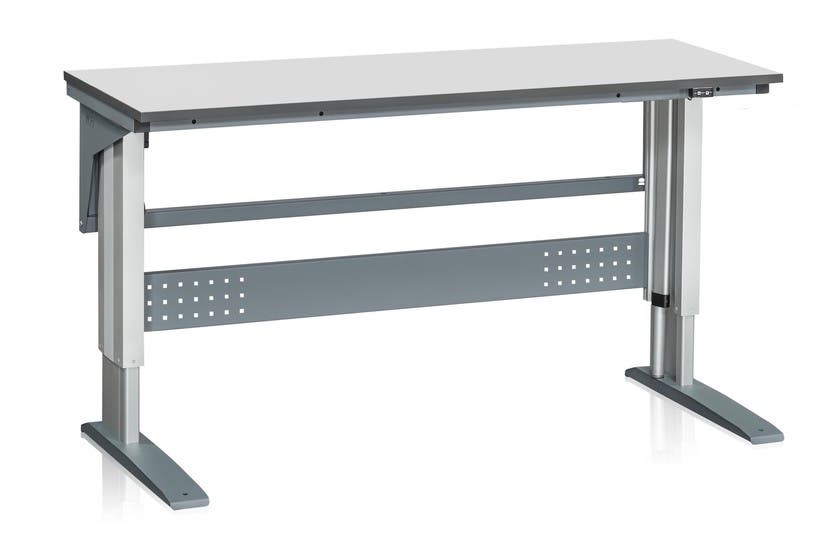 Bordsstativ W 375 1600x600 mm Grå Laminat
